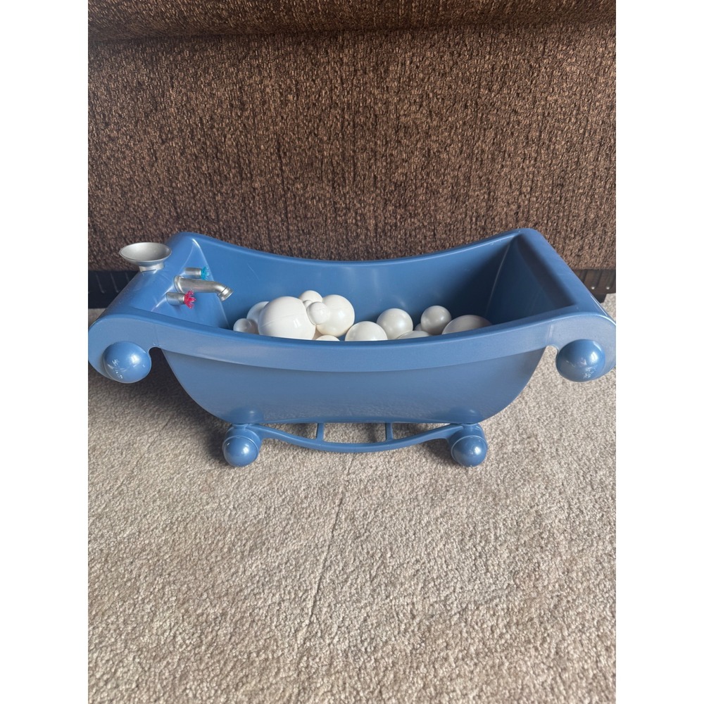 American Girl Bitty Baby Blue Bathtub with Bubbles Doll Accessory Set B06